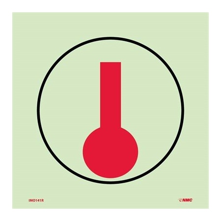 Nmc Symbol Heat Detector Imo Label, IMO141R IMO141R